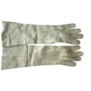 Vintage 1960's Kislav Marshall Fields Soft Off White Opera Gloves